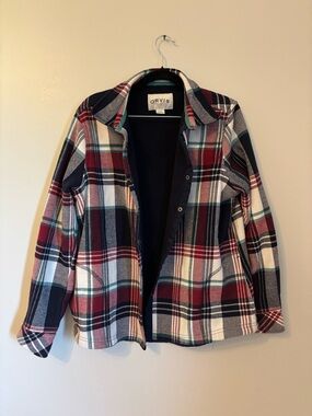 Orvis Navy Jacket with Green Accent